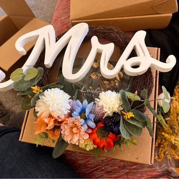 Mr and Mrs wreaths.